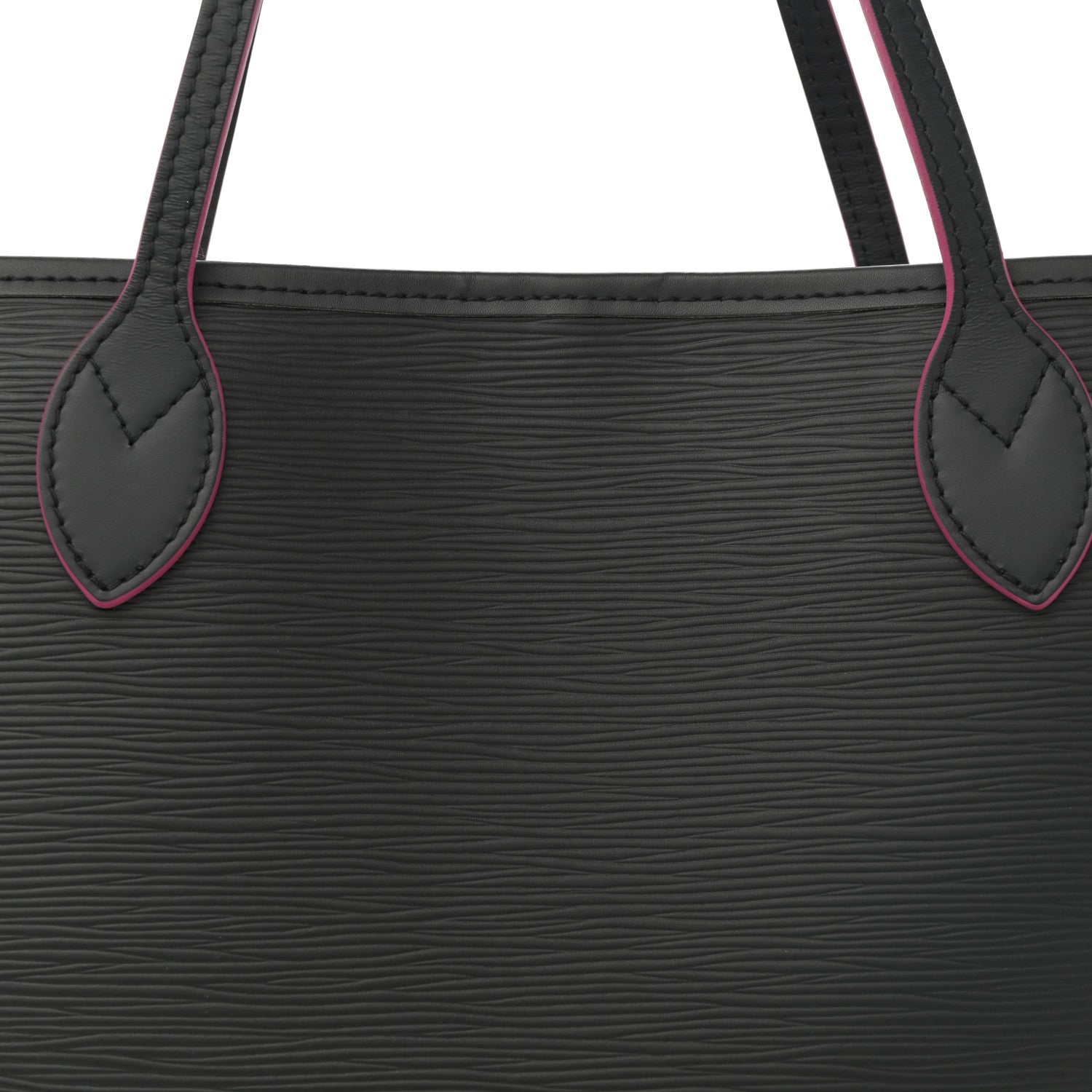 Louis Vuitton Epi Neverfull MM Black Hot Pink 8 of 10