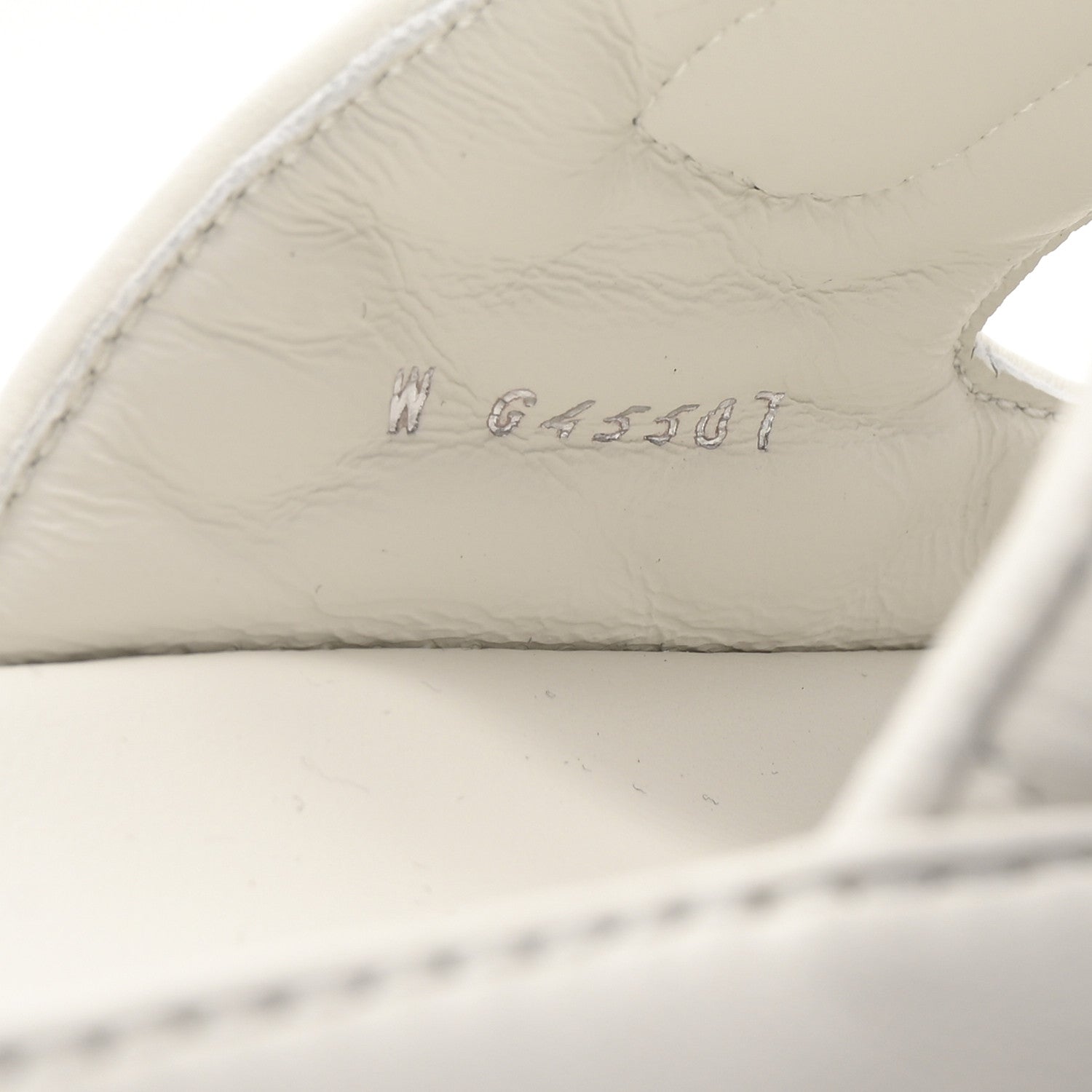Chanel Lambskin Quilted Velcro Dad Chain CC Slide Sandals 37.5 White 9 of 9