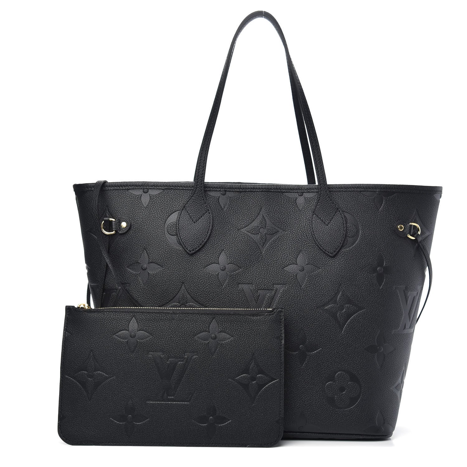 Louis Vuitton Empreinte Monogram Giant Neverfull MM Black 1 of 8