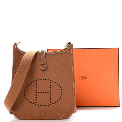 Hermes Taurillon Clemence Evelyne TPM Gold 11 of 11