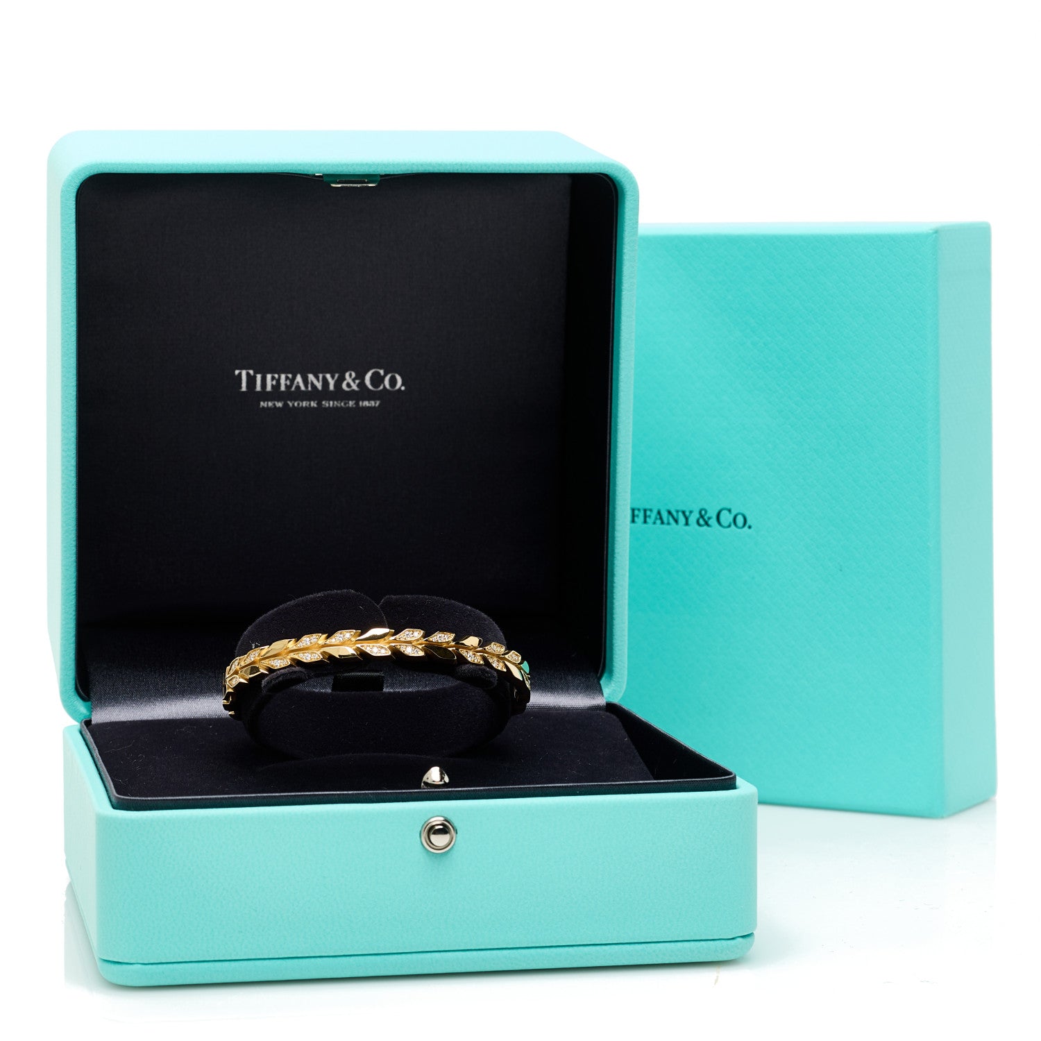 Tiffany 18K Yellow Gold Diamond Victoria Vine Bracelet 5 of 5