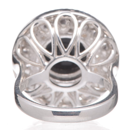 Tiffany Sterling Silver Black Onyx Freshwater Pearl Ziegfeld Ring 49 5 8 of 10