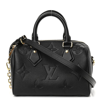Louis Vuitton Empreinte Monogram Giant Speedy Bandouliere 20 Black 1 of 8