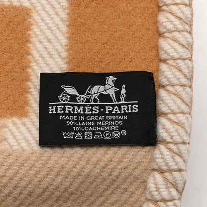 Hermes Wool Cashmere Avalon Bayadere Blanket Ble 3 of 3
