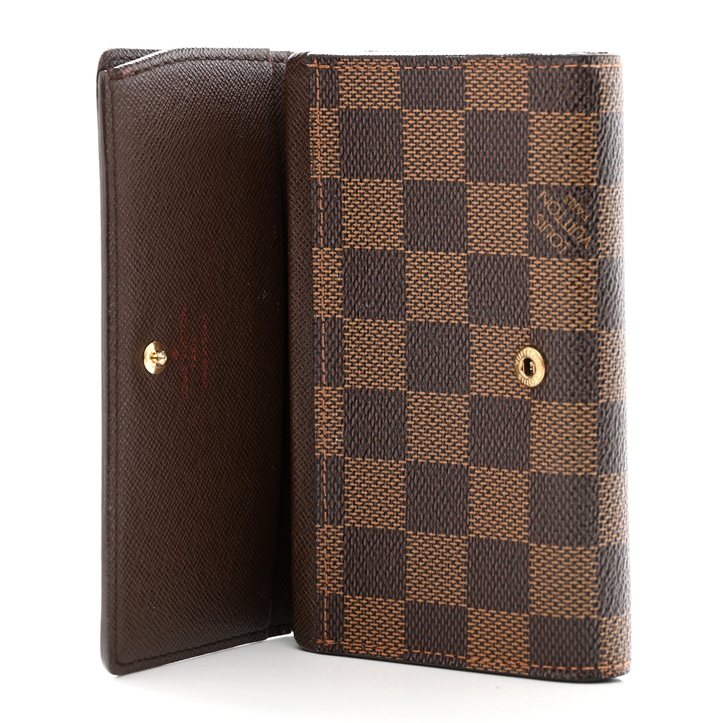 Damier Ebene Porte-Monnaie Billets Tresor Wallet
