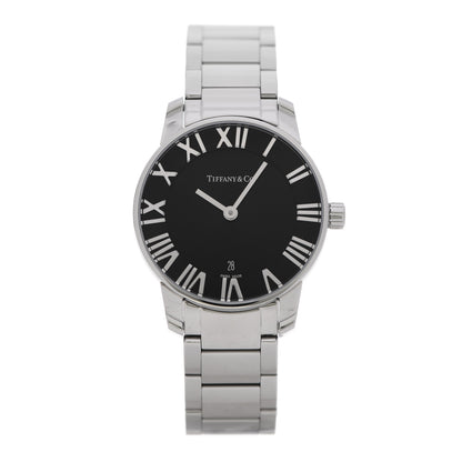 Tiffany Stainless Steel 29mm Atlas 2-Hand Quartz Watch Black 1 of 5