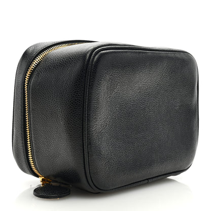 Chanel Caviar CC Vanity Cosmetic Case Black 4 of 8