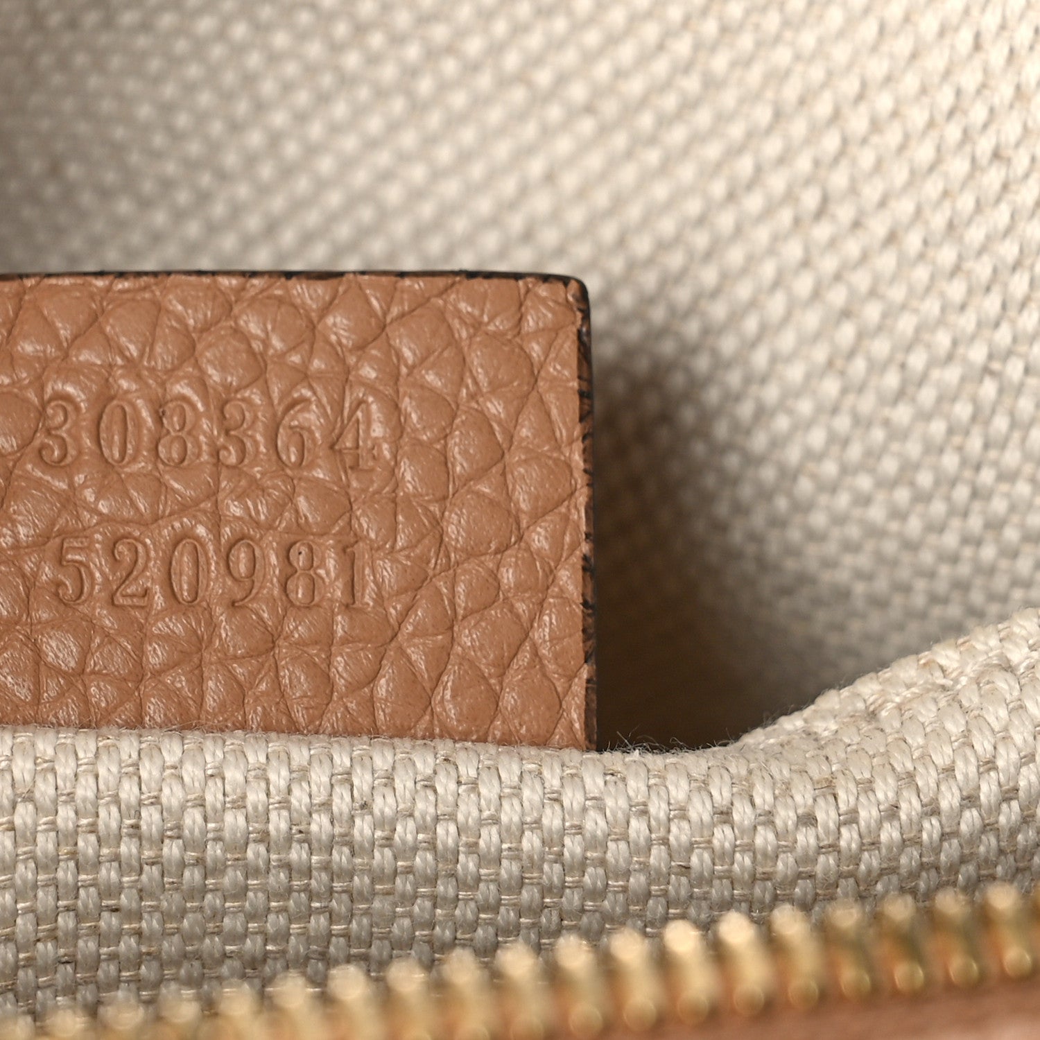 Gucci Pebbled Calfskin Small Soho Disco Bag Camelia 7 of 9