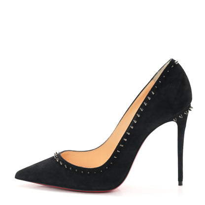 Christian Louboutin Veau Velours Anjalina 100 Pumps 37.5 Black 1 of 8