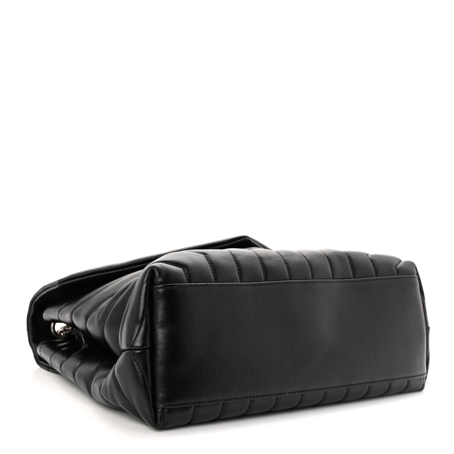 Saint Laurent Calfskin Y Quilted Monogram Medium Loulou Chain Satchel Black 3 of 9