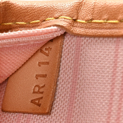 Louis Vuitton Damier Azur Neo Neverfull MM Rose Ballerine 8 of 11