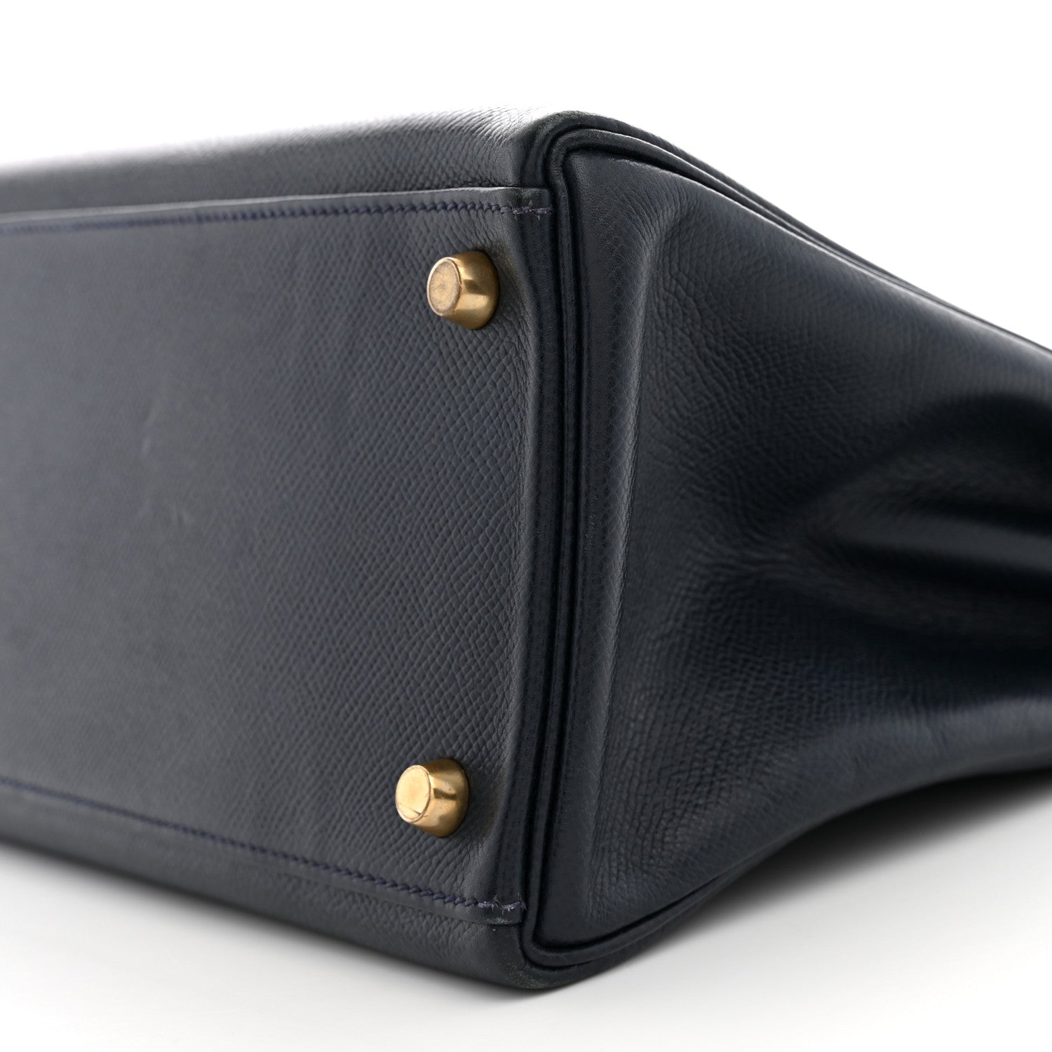Hermes Courchevel Kelly Retourne 32 Bleu Indigo 10 of 11