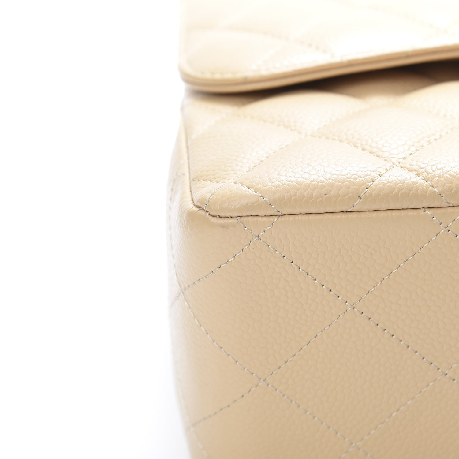 Chanel Caviar Quilted Jumbo Double Flap Beige Clair 11 of 16