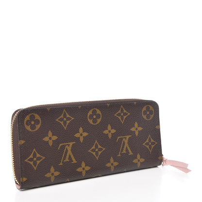 Louis Vuitton Monogram Clemence Wallet Rose Ballerine 3 of 9