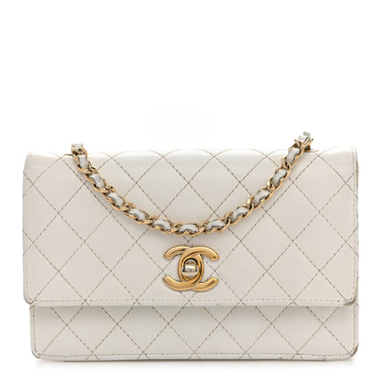 Chanel Glazed Calfskin Quilted Small Flap White 1 of 17