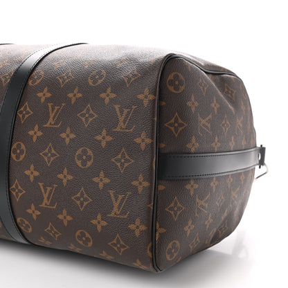 Louis Vuitton Monogram Macassar Keepall Bandouliere 45 9 of 9