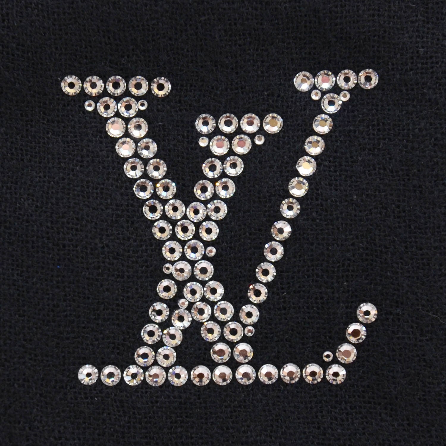Louis Vuitton Cashmere Swarovski Crystal Monte Carlo Stole Black 1 of 5
