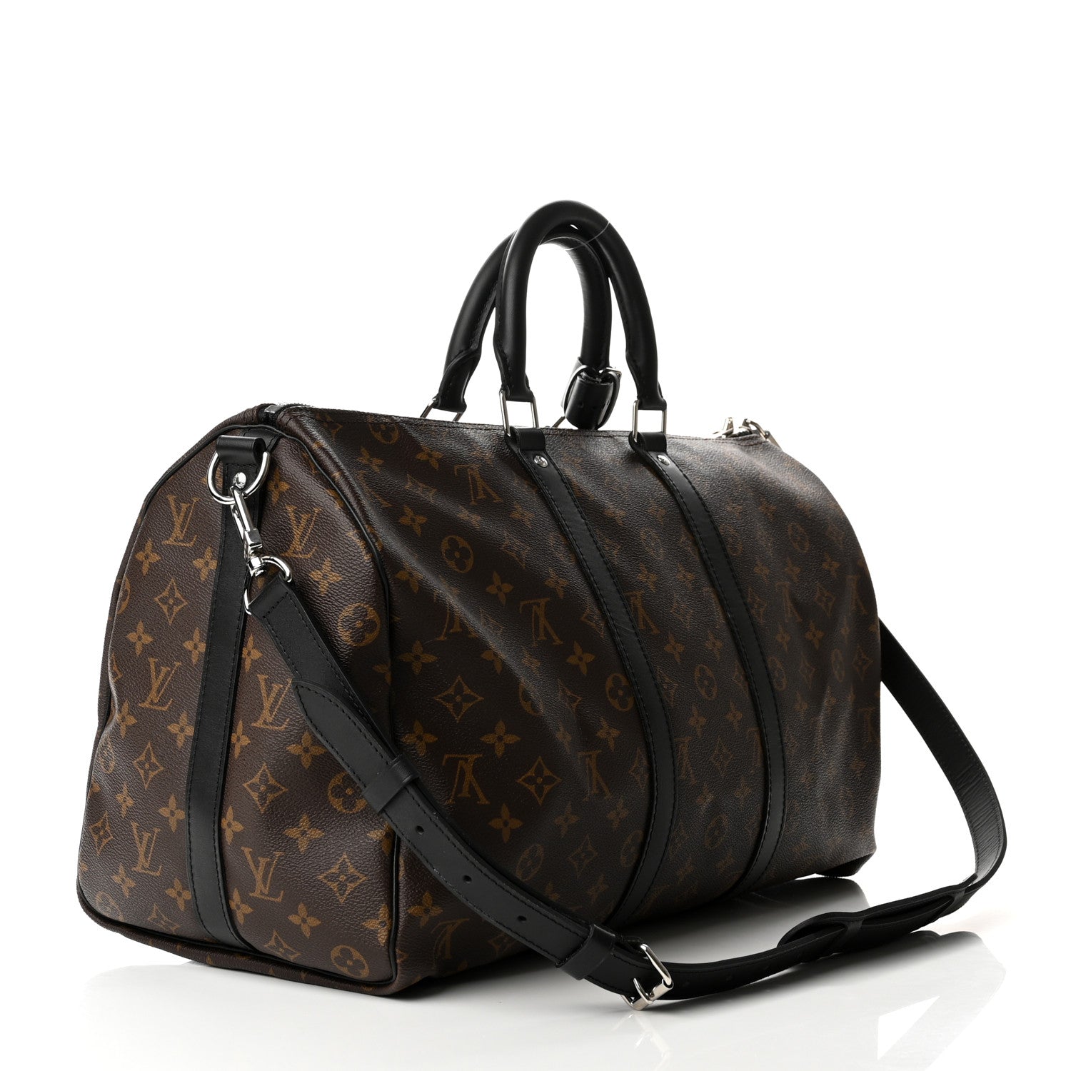 Louis Vuitton Monogram Macassar Keepall Bandouliere 45 3 of 8