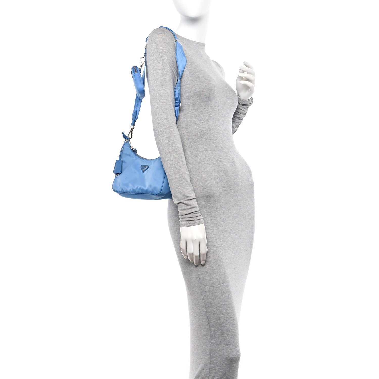 Prada Nylon Re-Edition 2005 Shoulder Bag Pervinca 2 of 12