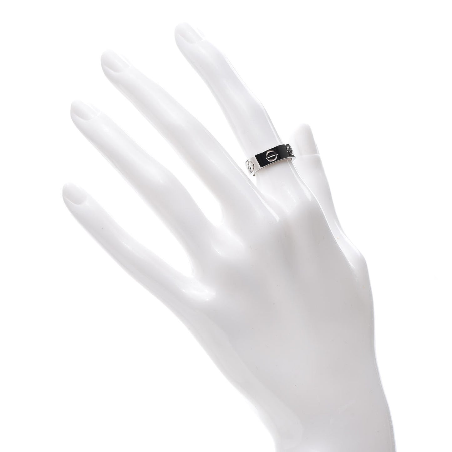 18K White Gold 5.5mm LOVE Ring 48 4.5