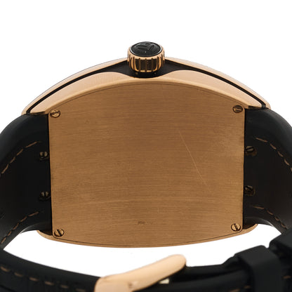 Franck Muller 18K Rose Gold Alligator 45mm Vanguard Black Automatic Watch V45SCDT 4 of 5