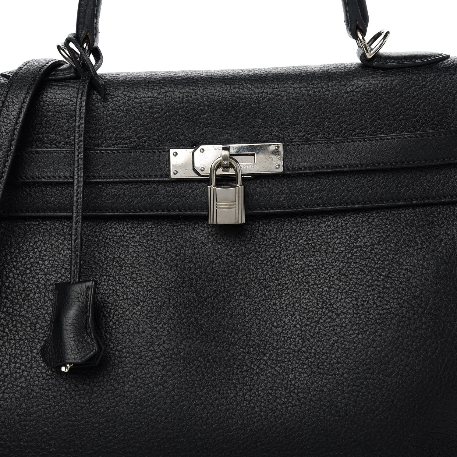Hermes Taurillon Clemence Kelly Retourne 35 Black 10 of 12