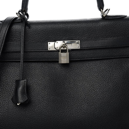 Hermes Taurillon Clemence Kelly Retourne 35 Black 10 of 12