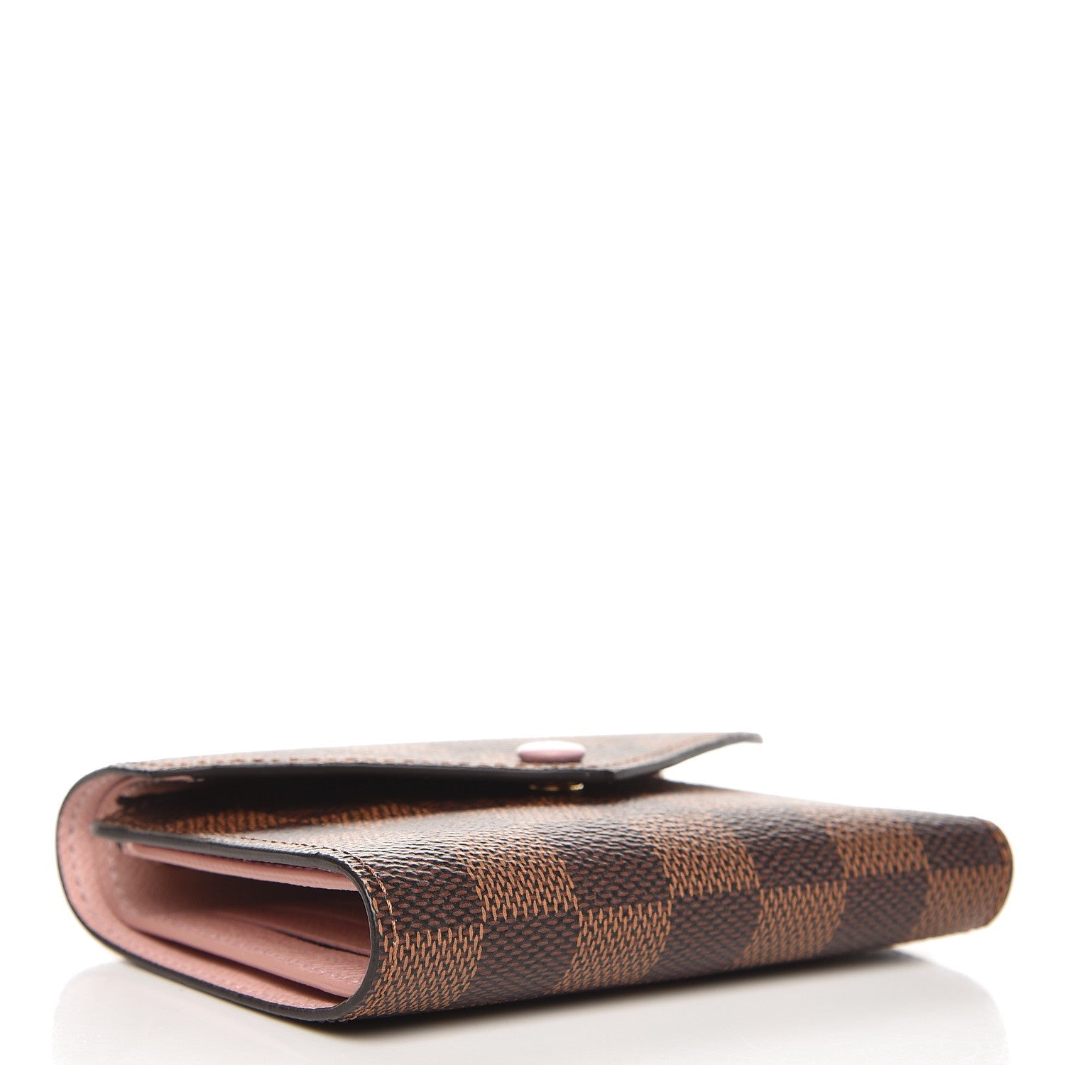 Louis Vuitton Damier Ebene Victorine Wallet Rose Ballerine 4 of 6