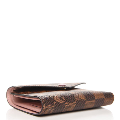 Louis Vuitton Damier Ebene Victorine Wallet Rose Ballerine 4 of 6