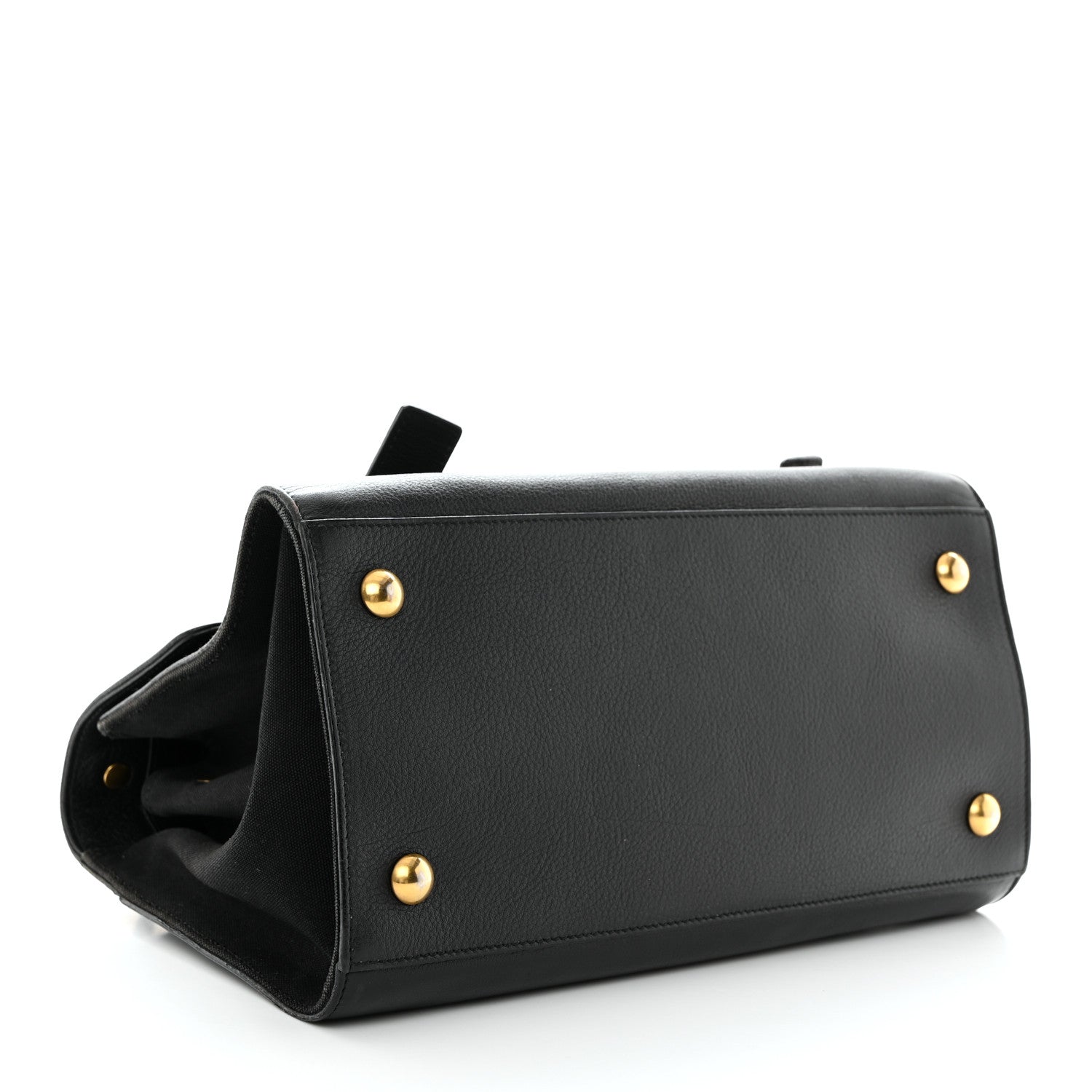 Saint Laurent Calfskin Canvas Small Muse Two Black 4 of 13