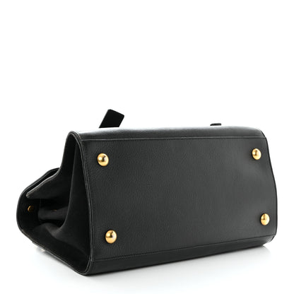Saint Laurent Calfskin Canvas Small Muse Two Black 4 of 13