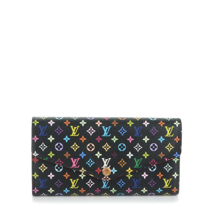 Louis Vuitton Monogram Multicolor Sarah Wallet NM Black Grenade 1 of 6