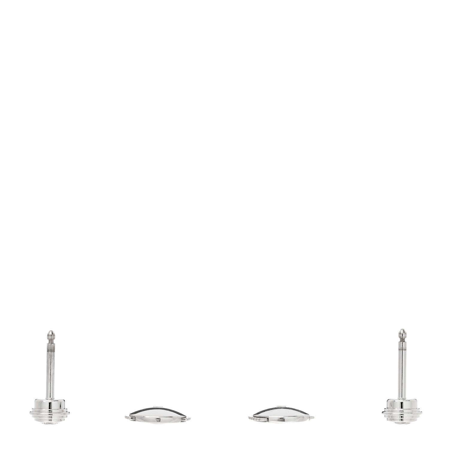 Cartier 18K White Gold Diamond MM D'Amour Earrings 3 of 5