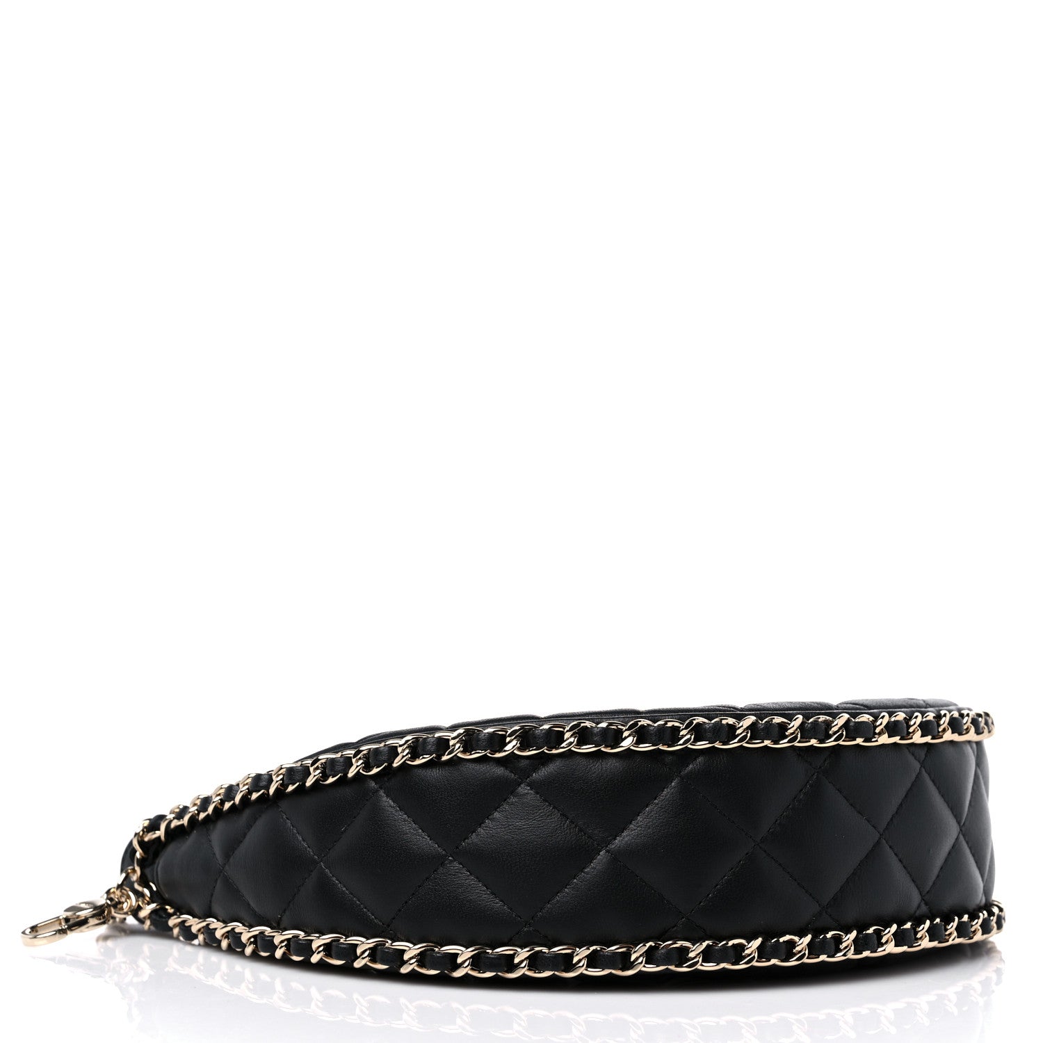 Chanel Lambskin Quilted Small Hobo Bag Black 3 of 9