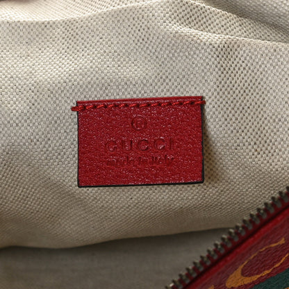 Gucci Grained Calfskin Logo Belt Bag Hibiscus Red 6 of 11