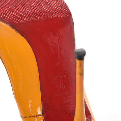 Christian Louboutin Patent So Kate 120 Pumps 38 Orange 8 of 17