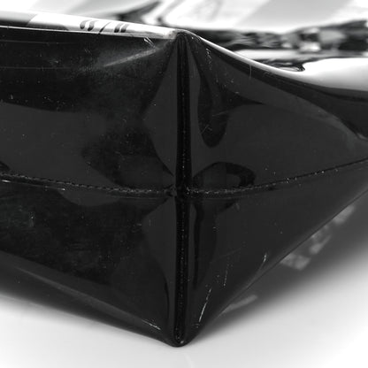 Chanel Vinyl Coco Window Tote Black 9 of 12