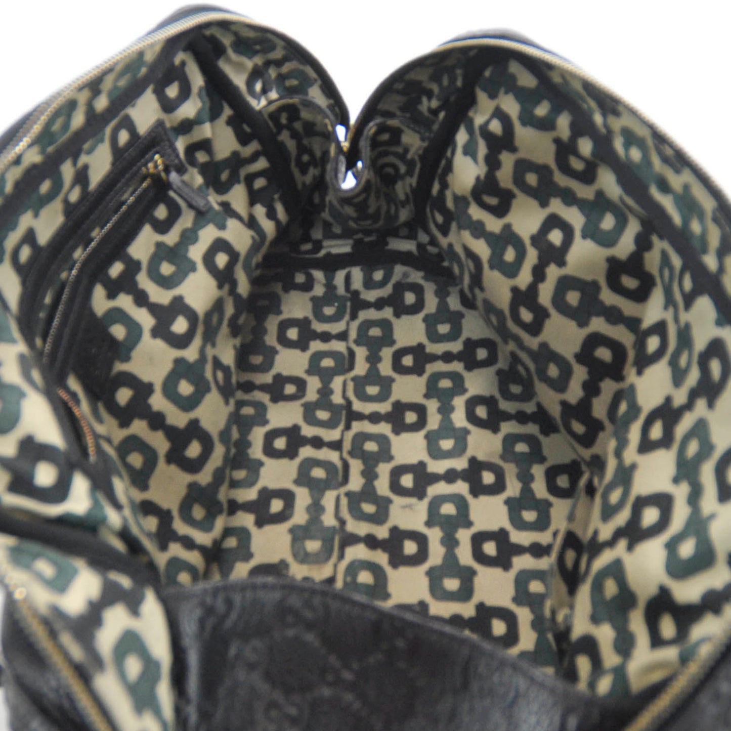Guccissima Signoria Large Dome Bag Black