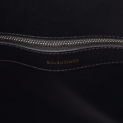 Balenciaga Signature Grained Calfskin Logo M Ville Top Handle Bag Black Rose Shocking 6 of 9