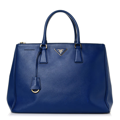 Prada Saffiano Large Galleria Double Zip Tote Bluette 2 of 32