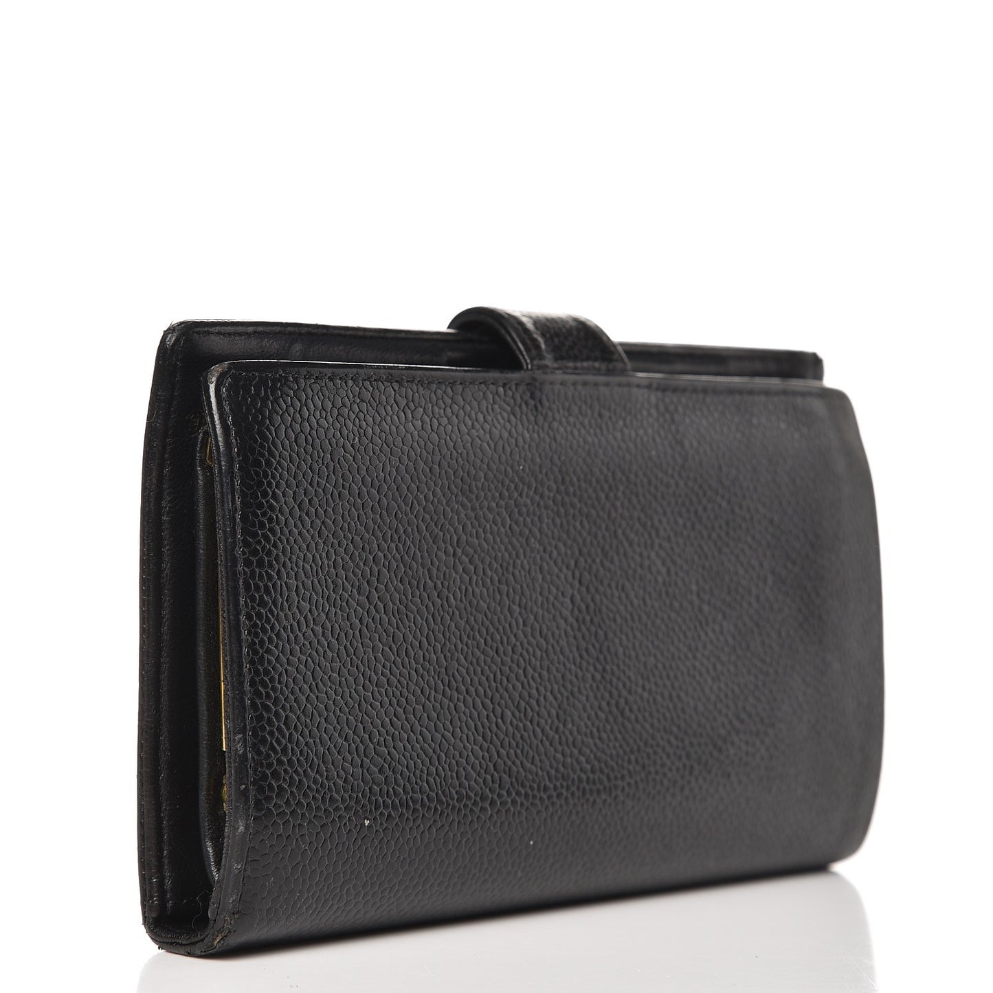 Caviar Timeless CC French Wallet Black