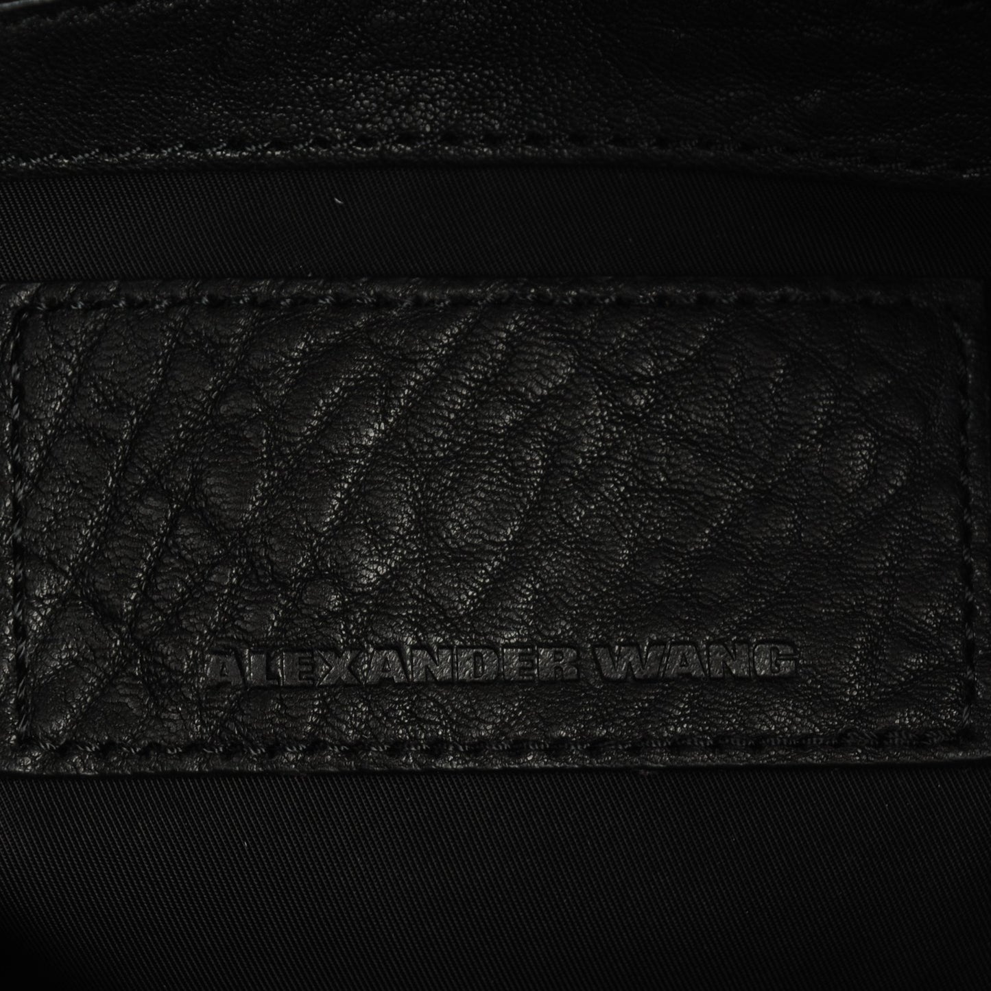 Pebbled Lambskin Rocco Black Rose Gold Hardware