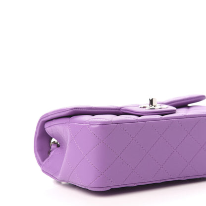 Chanel Lambskin Quilted Mini Rectangular Flap Purple 8 of 11