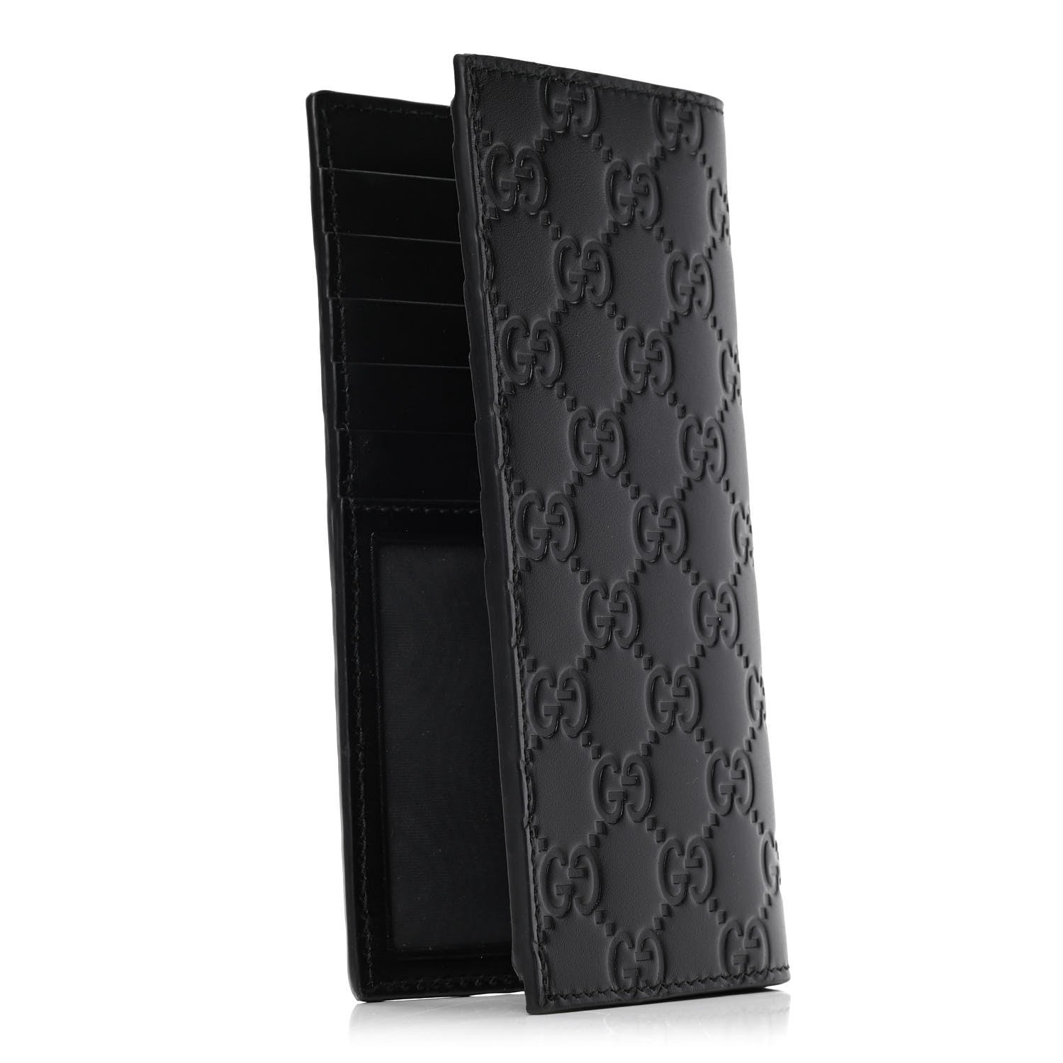 Gucci Guccissima Long Wallet Black 3 of 6