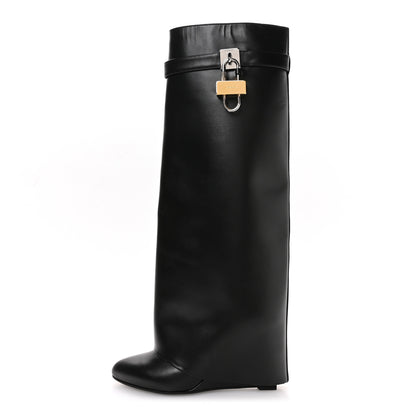 Givenchy Calfskin Shark Lock Pant Boots 38 Black 1 of 7