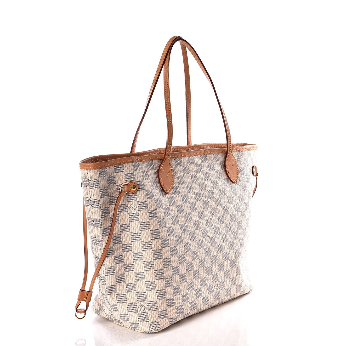 Damier Azur Neo Neverfull MM Rose Ballerine