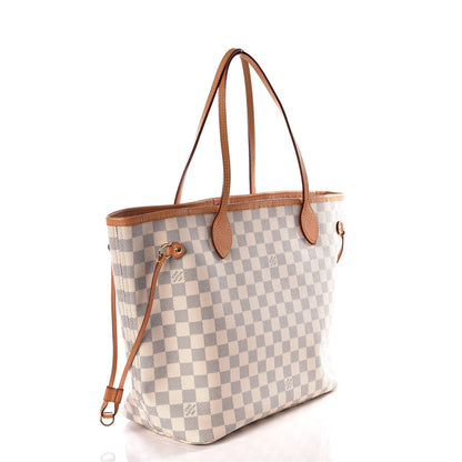 Louis Vuitton Damier Azur Neo Neverfull MM Rose Ballerine 2 of 11