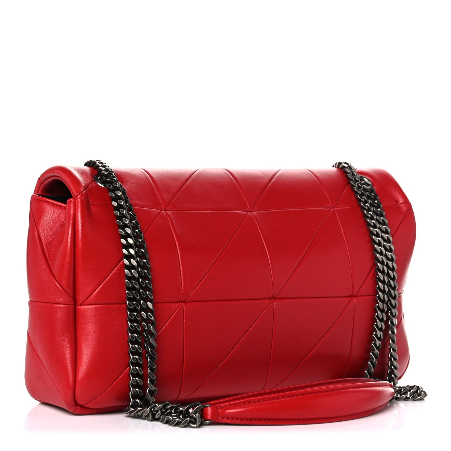 Lambskin Patchwork Monogram Medium Jamie Red