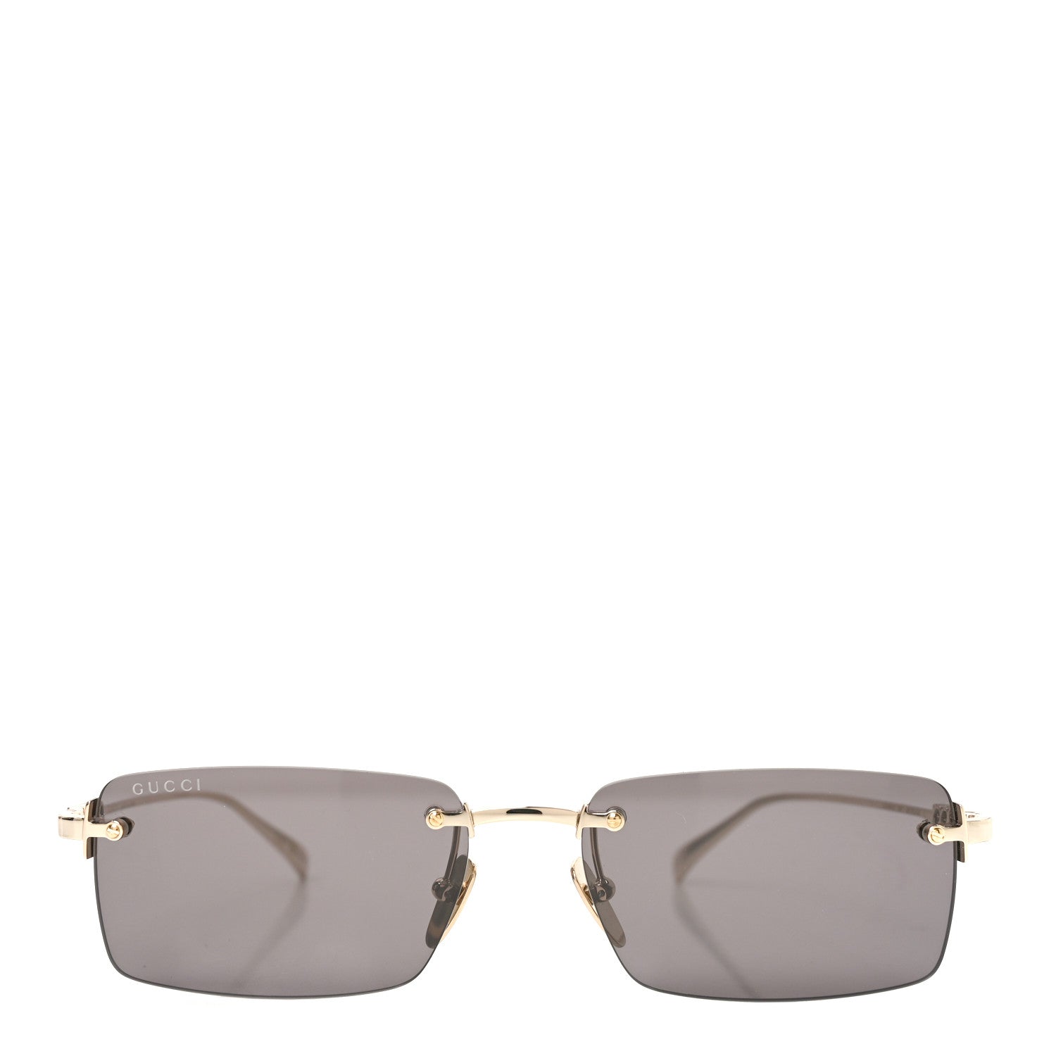Gucci Rectangular Frame GG1941S Sunglasses Light Gold 2 of 7