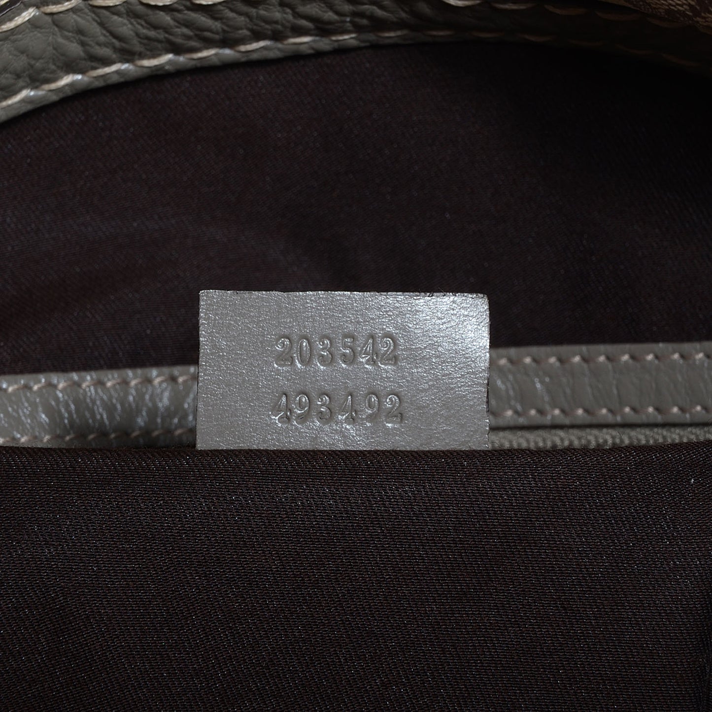 Monogram Large Jockey Hobo Grey
